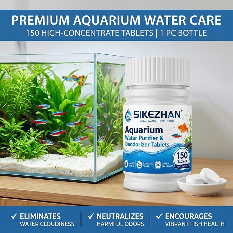 Aquarium Plant Vitamins - 水槽用浄水タブレット 環境に優しい速効性消臭剤 150錠 魚や植物に安全