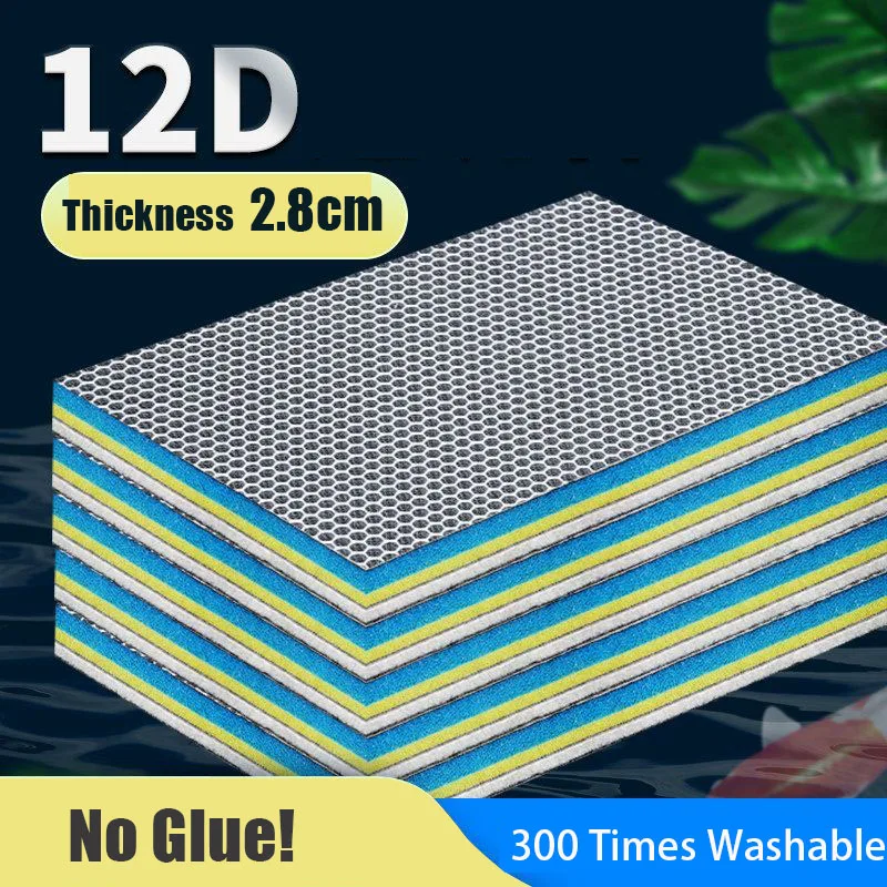 Planted Aquarium Media - 水族館フィルター,12d,12層,バイオメディアマニキュアフィルター,接着剤なし,高密度,水槽池,外部アクセサリー
