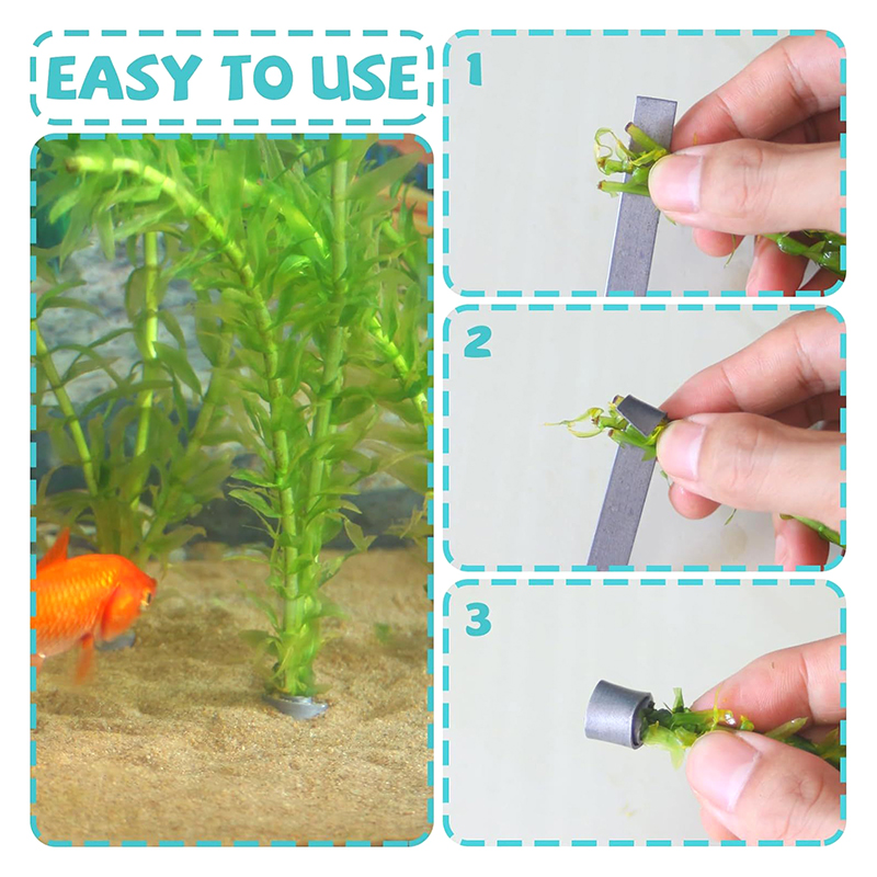 Aquarium Plants For Sale - 新発売 10個入り 柔軟で折りたたみ可能な水槽用植物ウェイト - 安全な植物固定用の耐久性のある曲げられる金属ストリップ（水槽用）
