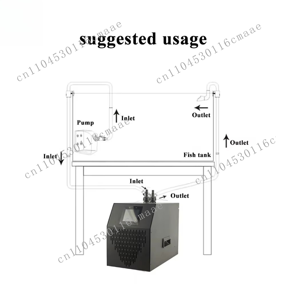 Planted Aquarium Water Temperature - YS 35L-500L 海水水槽用チラー（サンゴ礁、クラゲ水槽、水生植物用）- 精密温度制御システム