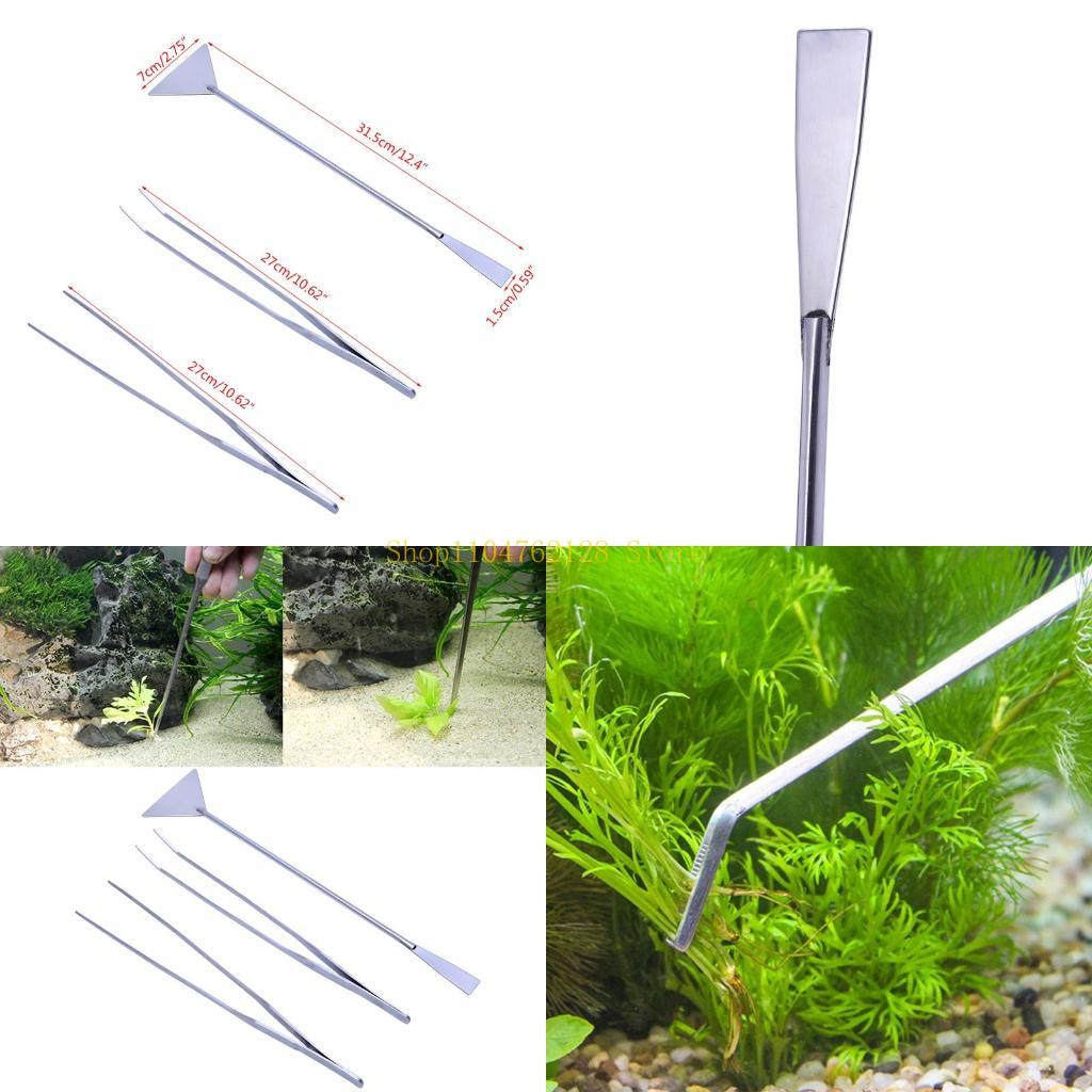 Aquarium Plants For Sale - 3 パック水族館ピンセットスパチュラツールステンレス鋼クリーニングツールキットベストセール