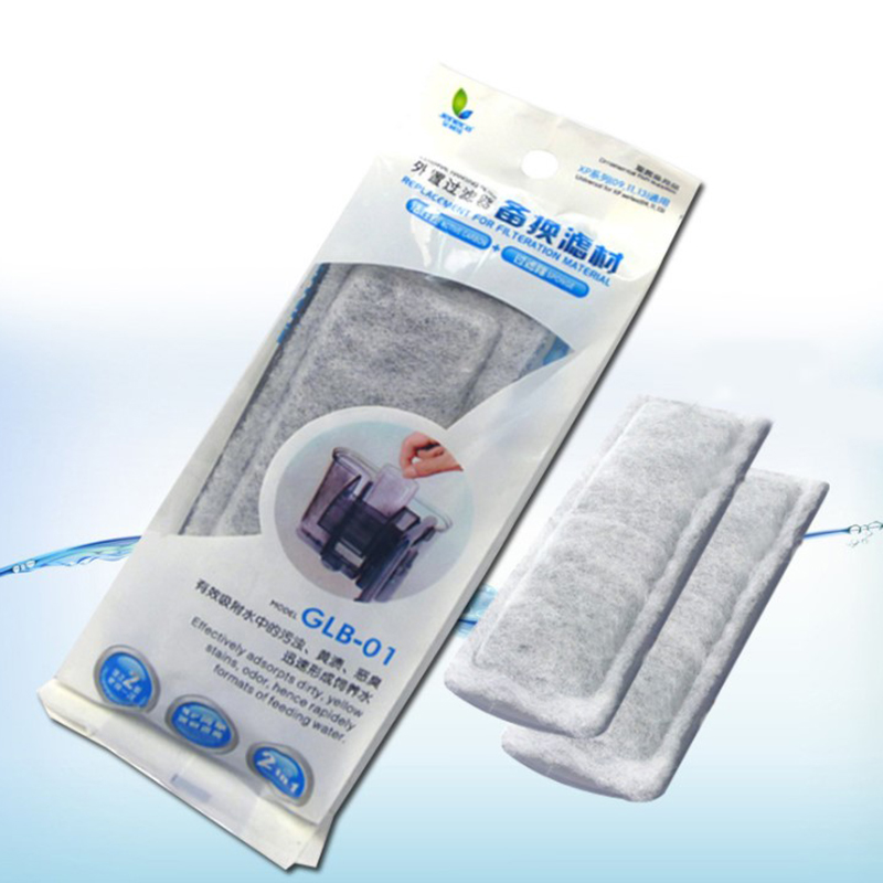 Planted Aquarium Media - 水族館フィルター用活性炭フィルター,コットン,メディアフォーム,2パーツ