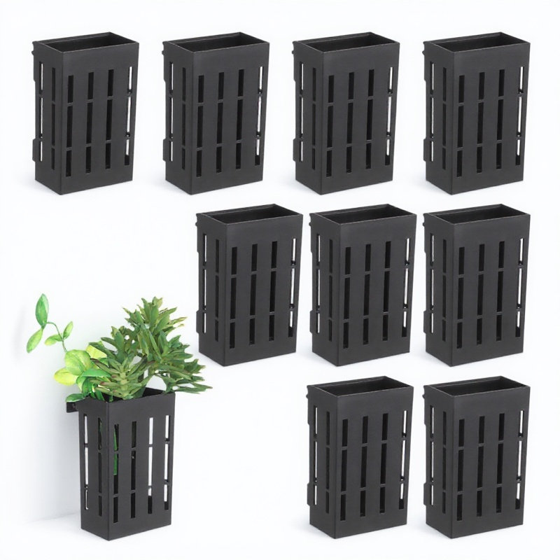 Aquarium Planted Fish - 10個入り 水草バスケット 吊り下げ式水槽壁掛け水槽プランター 水槽用品 水草栽培バスケット