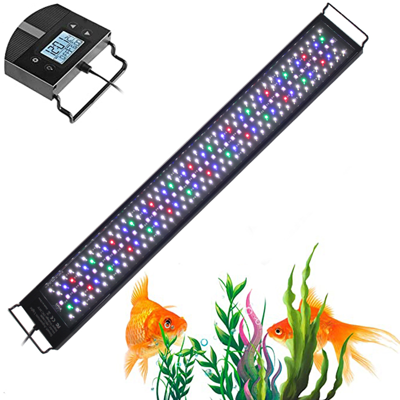 Aquarium Planted Tank Fertilizer - プログラム可能な 8 色自動オンオフ LED 水族館ライト淡水植栽タンク用フルスペクトルライト LED