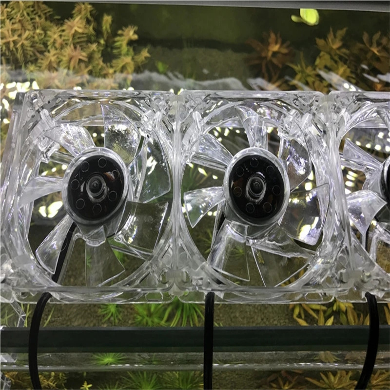 Planted Aquarium Water Temperature - 透明冷却ファン110V〜240V,水族館の植物,魚のサンゴ礁タンク,温度を減らす