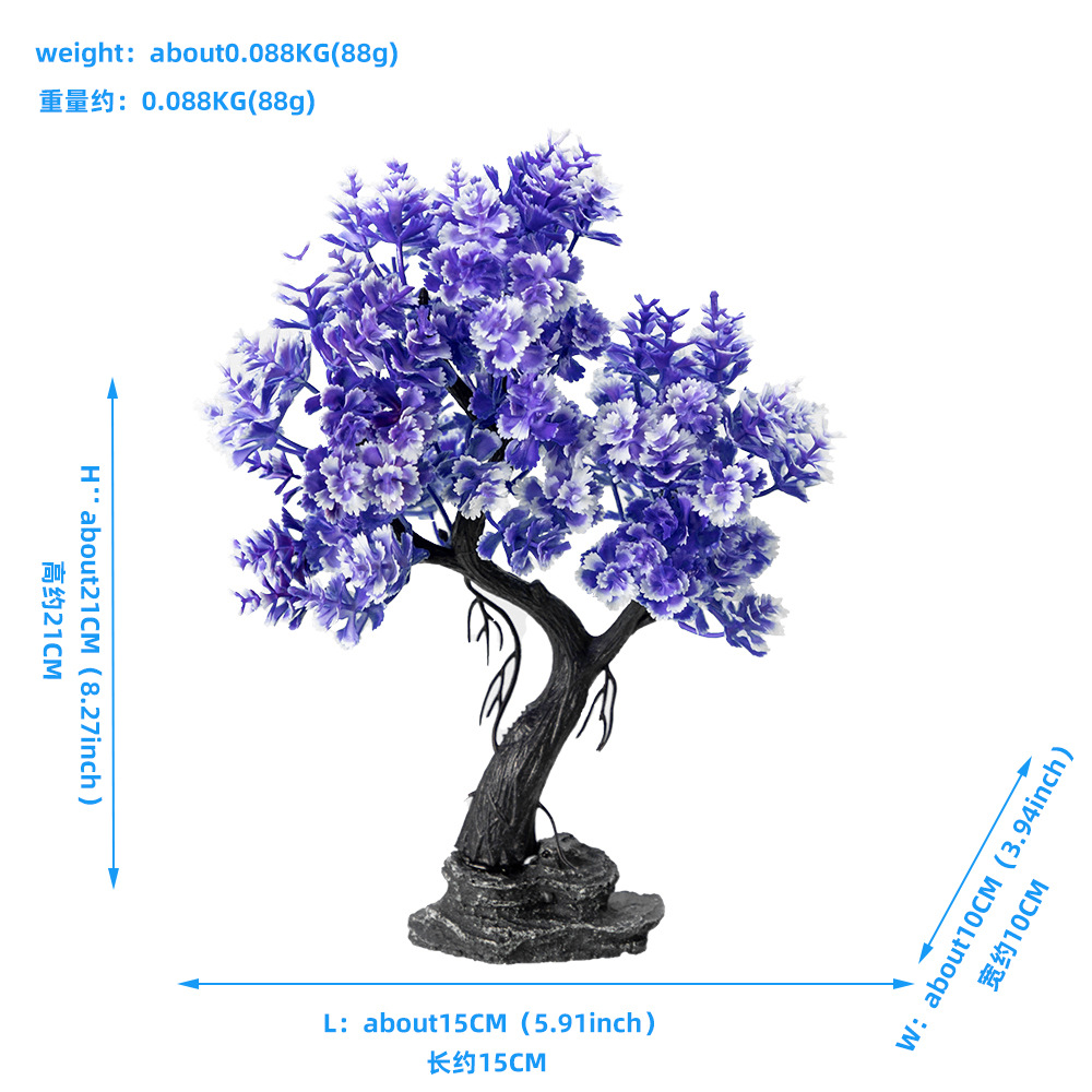 新しいシミュレーション苔の木水槽の装飾砂テーブル風景人工プラ - Aquarium Plant Guide のレビューと価格