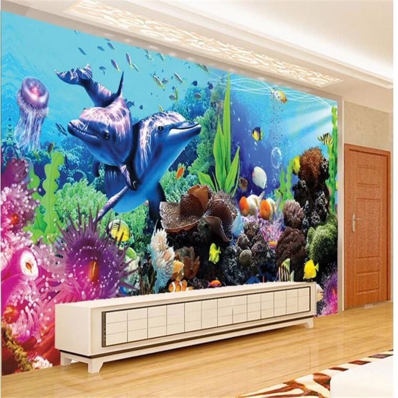beibehang カスタムテレオ熱帯魚水槽写真 3d 壁壁 - Planted Aquarium Wallpaper のレビューと価格