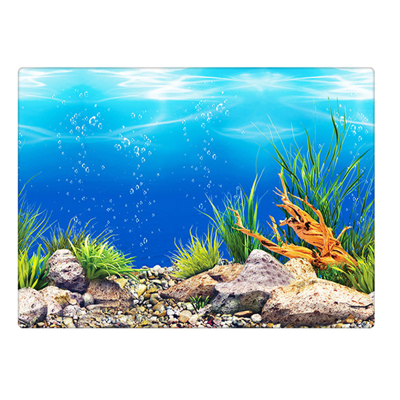 水族館の装飾ステッカー,水槽の風景の背景,海の植物のポスター - Planted Aquarium Wallpaper のレビューと価格