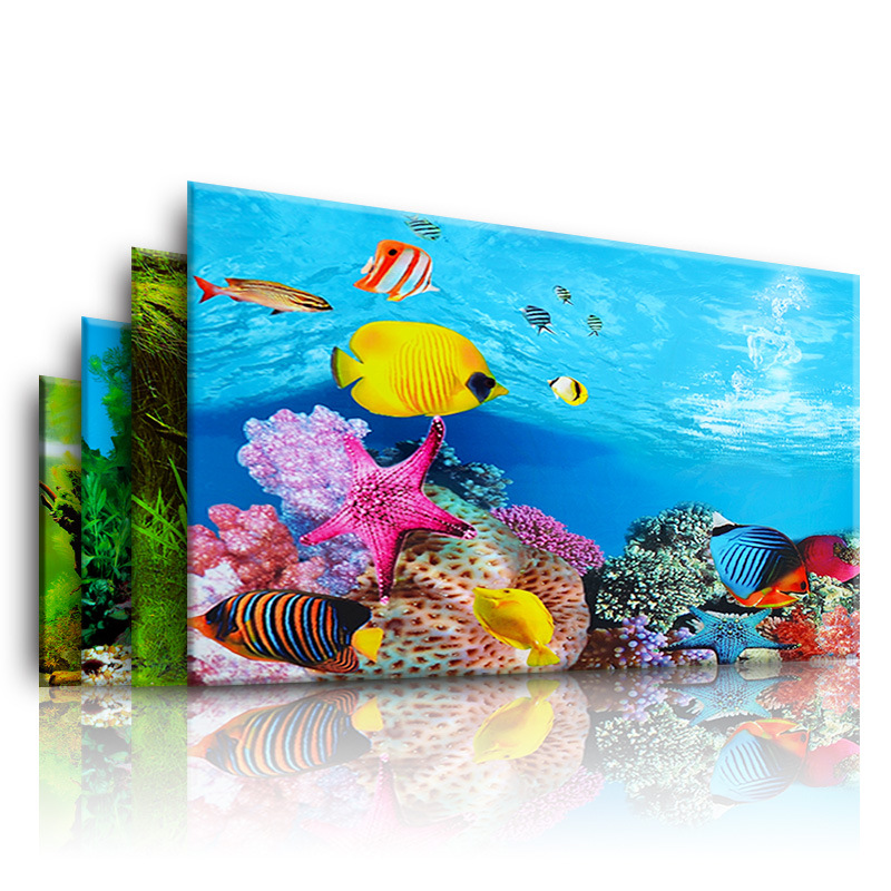 水族館の装飾ステッカー,水槽の風景の背景,海の植物のポスター - Planted Aquarium Wallpaper のレビューと価格