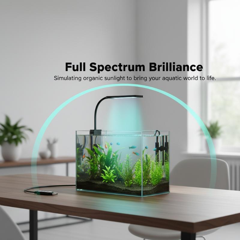 USB水槽クリップライトフレキシブルネックフルスペクトルLE - Aquarium Planted Fish のレビューと価格