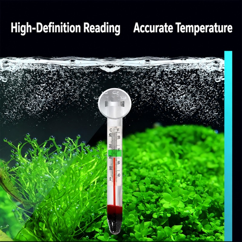 吸盤付き水槽ガラス温度計、高精度水温計（魚水槽、カメ水槽、水 - Planted Aquarium Water Temperature のレビューと価格