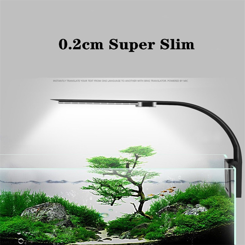 超薄型LED防水クリップ式植物育成ライト、水槽用淡水ランプ（ - Aquarium Plant Growing のレビューと価格