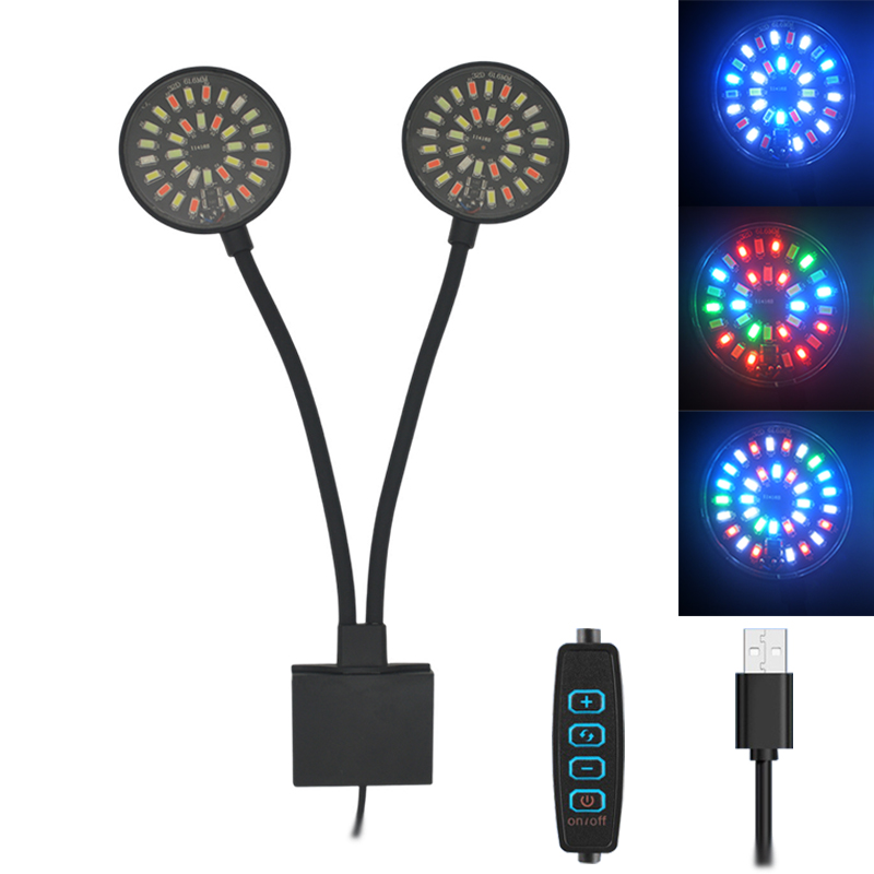USB 水族館 LED ライト水槽クリップランプフルスペクト - Aquarium Plant Growing のレビューと価格