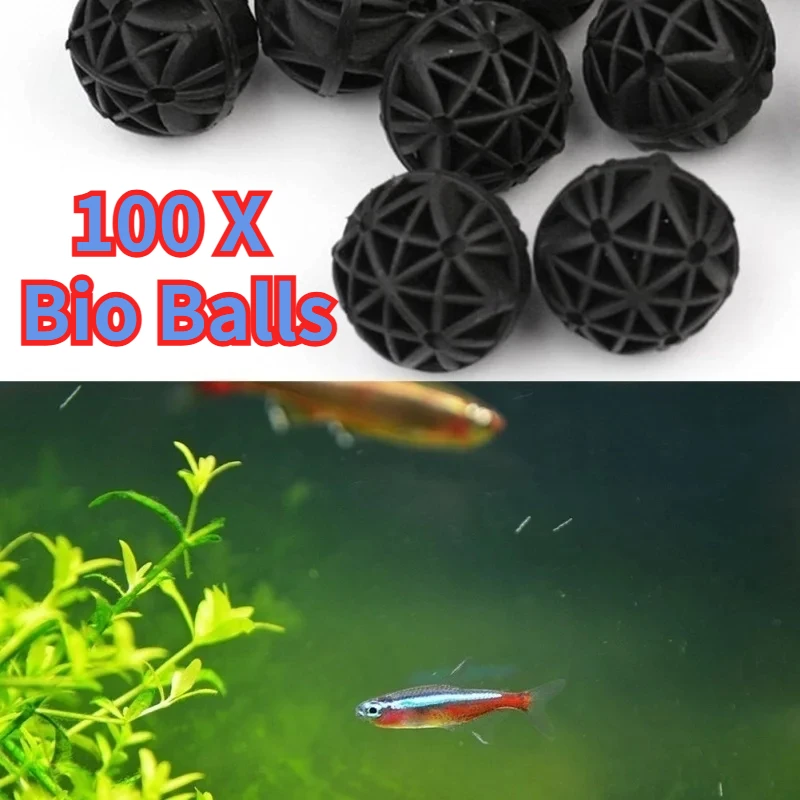 50/100 個家庭用水族館の池バイオボール 16 ミリメー - Aquarium Planted Tank Fertilizer のレビューと価格