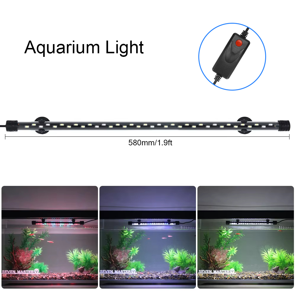 防水LED水族館植物成長ランプ,水槽ライト,水中水族館ライト - Aquarium Plant Growing のレビューと価格