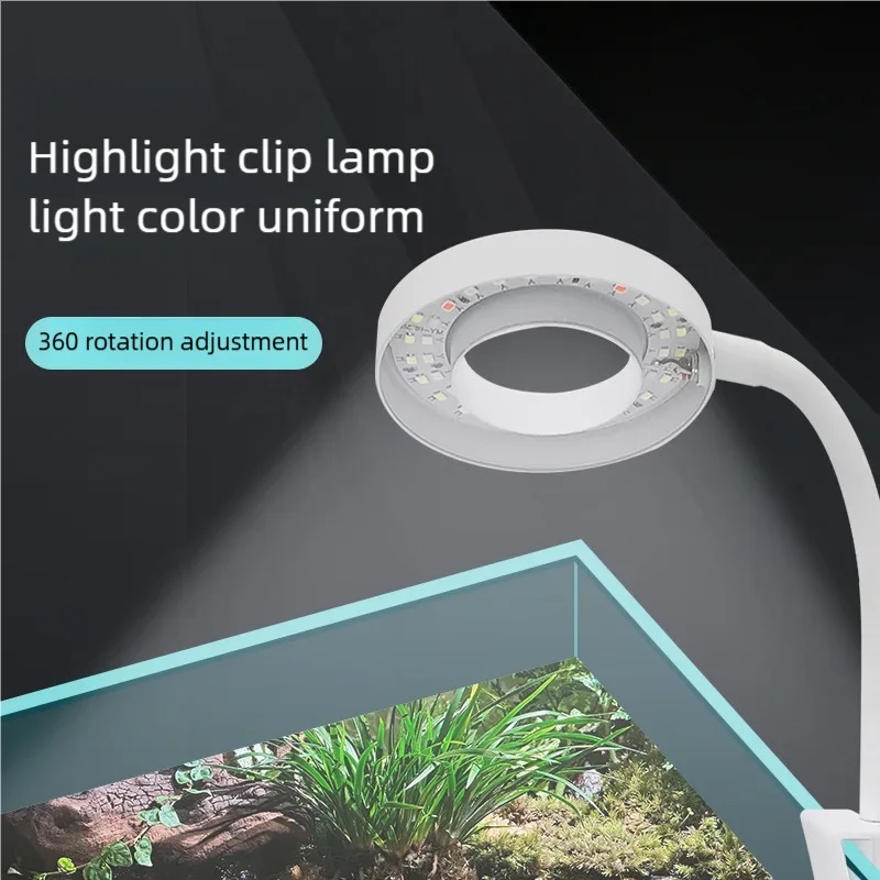 3W LEDクリップ式水槽ライト フルスペクトルUSB水槽ラ - Aquarium Plant Growing のレビューと価格