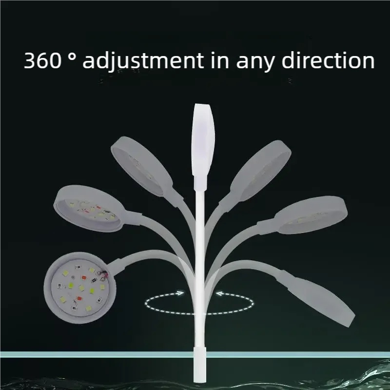 3W LEDクリップ式水槽ライト フルスペクトルUSB水槽ラ - Aquarium Plant Growing のレビューと価格