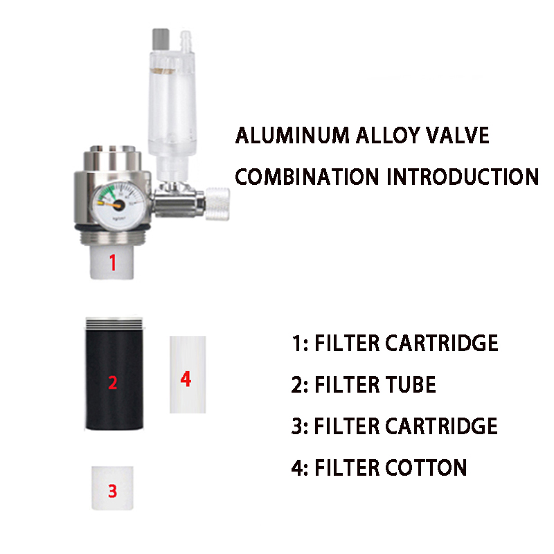 水族館CO2ジェネレーターシステムキット、ステンレス鋼シリン - Planted Aquarium Co2 Kit のレビューと価格