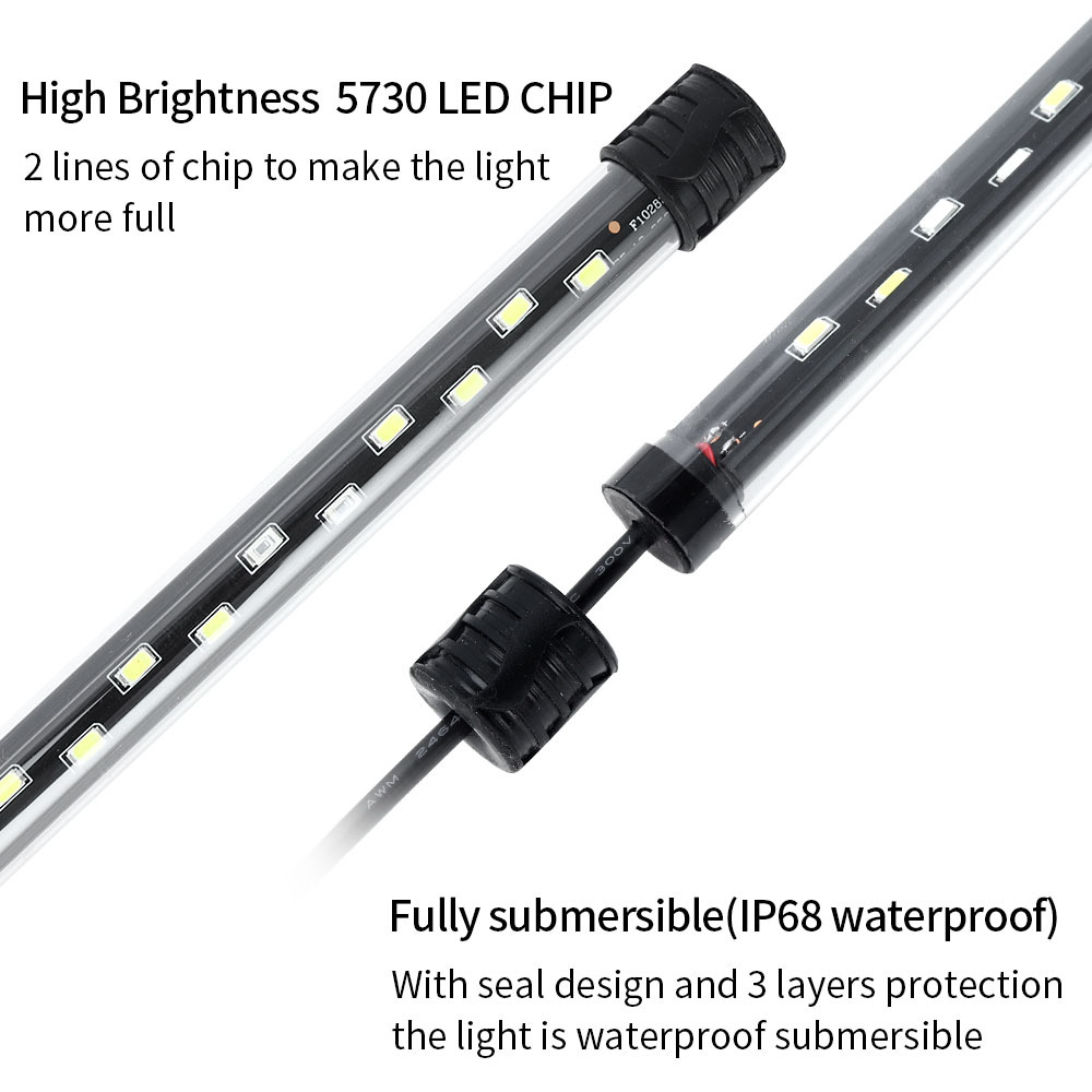 90-260V 水族館ライト LED 防水水槽クリップライト - Aquarium Plant Growing のレビューと価格