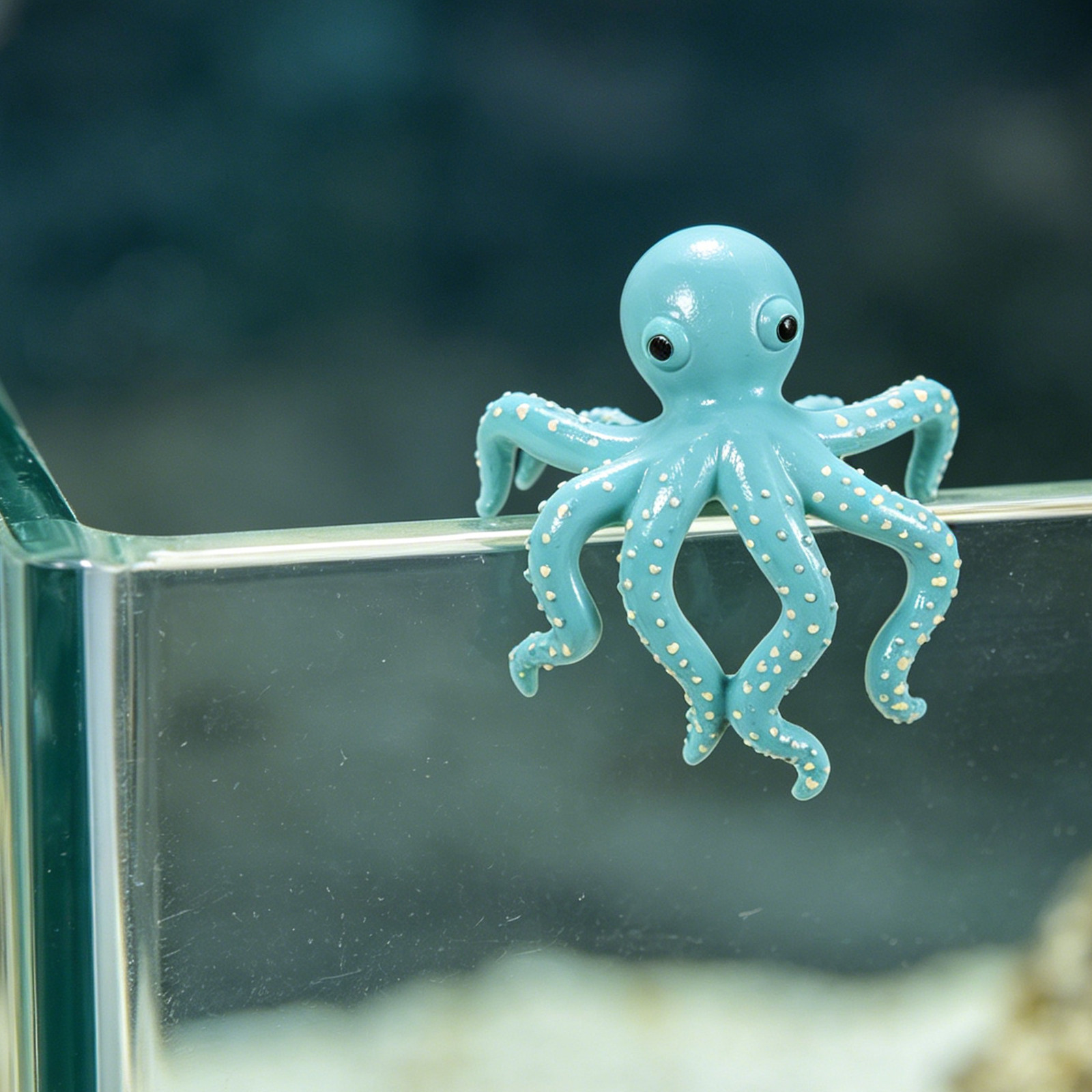 クライミングオクトパス樹脂彫刻ミニチュア柔軟な触手植木鉢ハガ - Aquarium Plant Octopus のレビューと価格