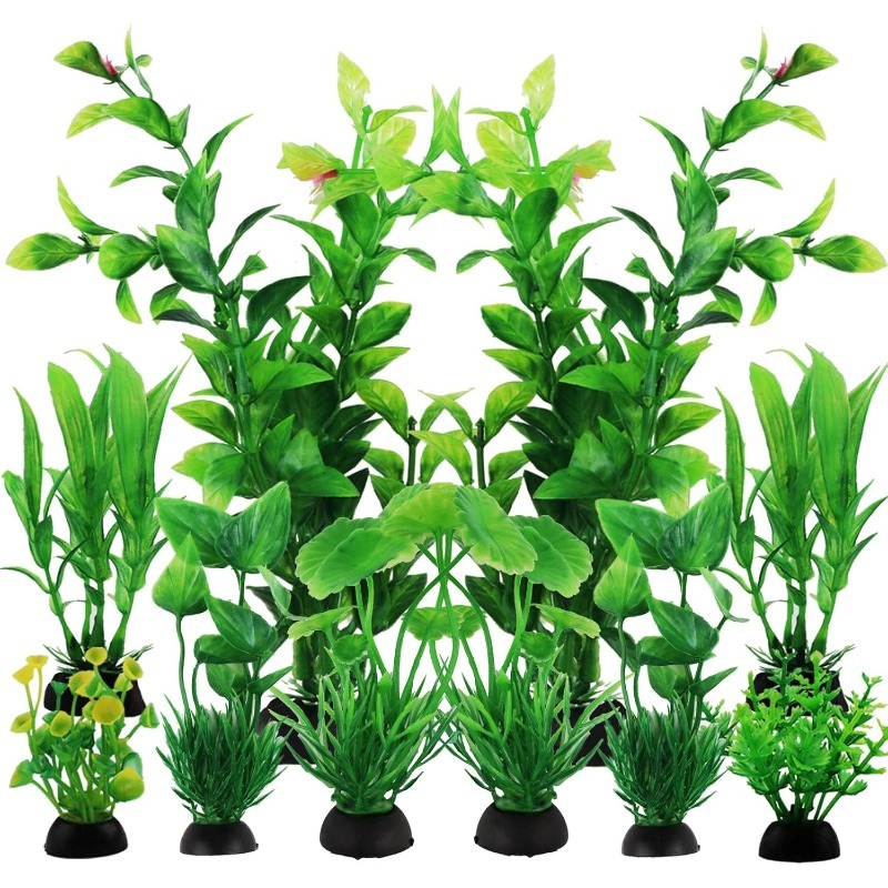 10/20 個人工水族館植物装飾品グリーンプラスチックシミュ - Aquarium Planted Fish のレビューと価格