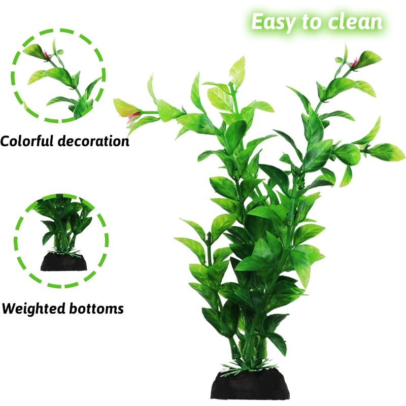 10/20 個人工水族館植物装飾品グリーンプラスチックシミュ - Aquarium Planted Fish のレビューと価格