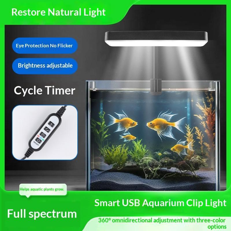 フルスペクトルLED水槽ライト 360度調整可能 タイマー付 - Aquarium Plant Growing のレビューと価格