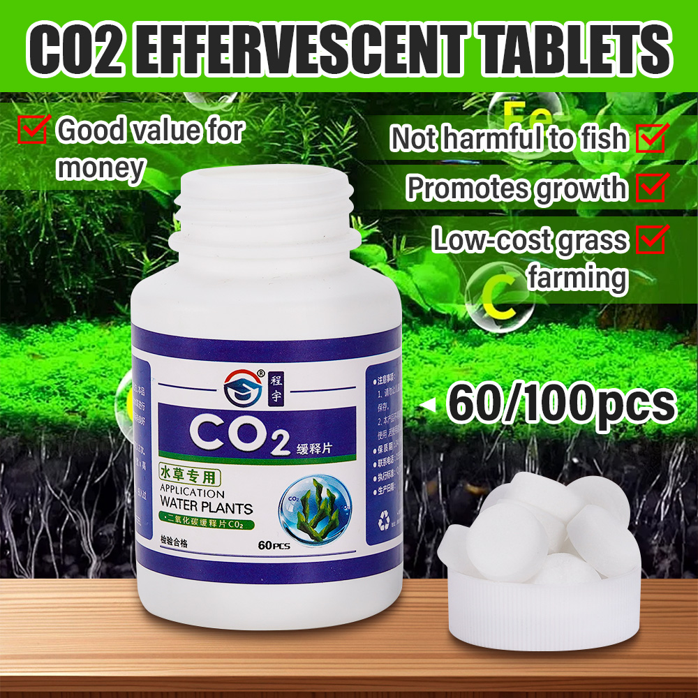 60個入りCO2タブレット 水草水槽用 水生葉浮草植物 CO - Aquarium Plant Vitamins のレビューと価格